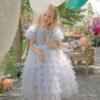 Dusty Blur Tutu Vesido Niña ManGAS Abullonadas TQL09