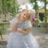 Dusty Blur Tutu Vesido Niña ManGAS Abullonadas TQL09
