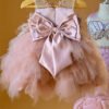 Amable Pink Tutu Vestido Niña Sin Mangas Detalles Perlas TQL16
