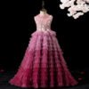 Lujoso Tutu Vestido Niña de Banquete Sin Mangas TQL18
