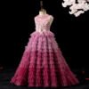 Lujoso Tutu Vestido Niña de Banquete Sin Mangas TQL18