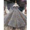 Lujoso Vestido Niña de Banquete Todos Lentejuelas TQL23