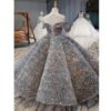 Lujoso Vestido Niña de Banquete Todos Lentejuelas TQL23