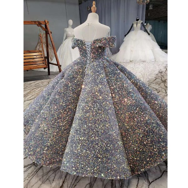 Lujoso Vestido Niña de Banquete Todos Lentejuelas TQL23