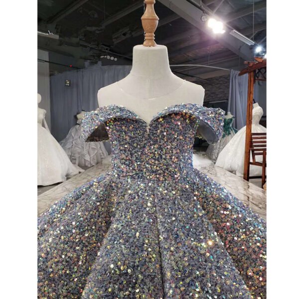 Lujoso Vestido Niña de Banquete Todos Lentejuelas TQL23