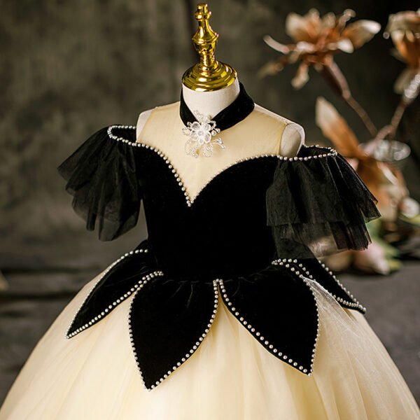 Champagne Princesa Vestido Niña TQL33