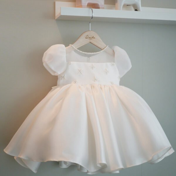 Elegante Perla Vestido Niña de Princesa para Bautizo Primera Comunion TQL34
