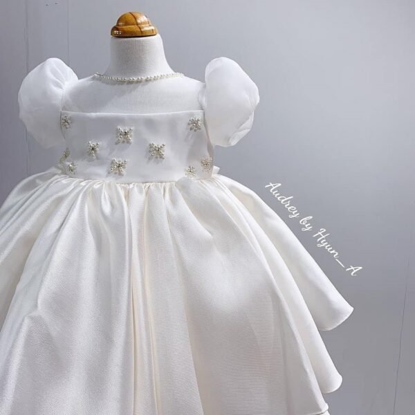Elegante Perla Vestido Niña de Princesa para Bautizo Primera Comunion TQL34