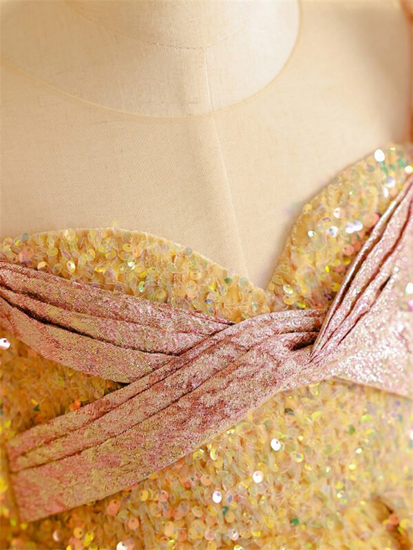 Lujoso Vestido Niña de Cena Pegados Pedrerias Brillantes TQL35