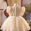 Vestido Niña Pegado Perla Manuales para Bautizo TQL36