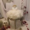 Blanco Elegante Vestido Niña Sin Mangas para Bautizo TQL43