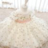 Amable Vestido Niña Bordado Flor TQL46