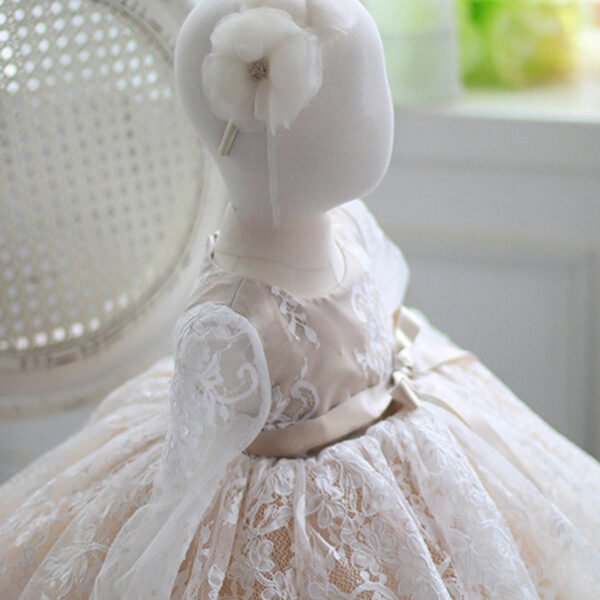 Champane Elegante Cordon Vestido Niña TQL56