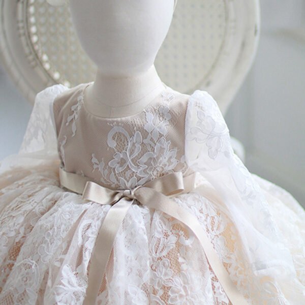 Champane Elegante Cordon Vestido Niña TQL56