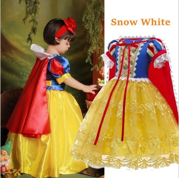 Vestido de Niña Tematica Princesa Vestido Vispera TQP02