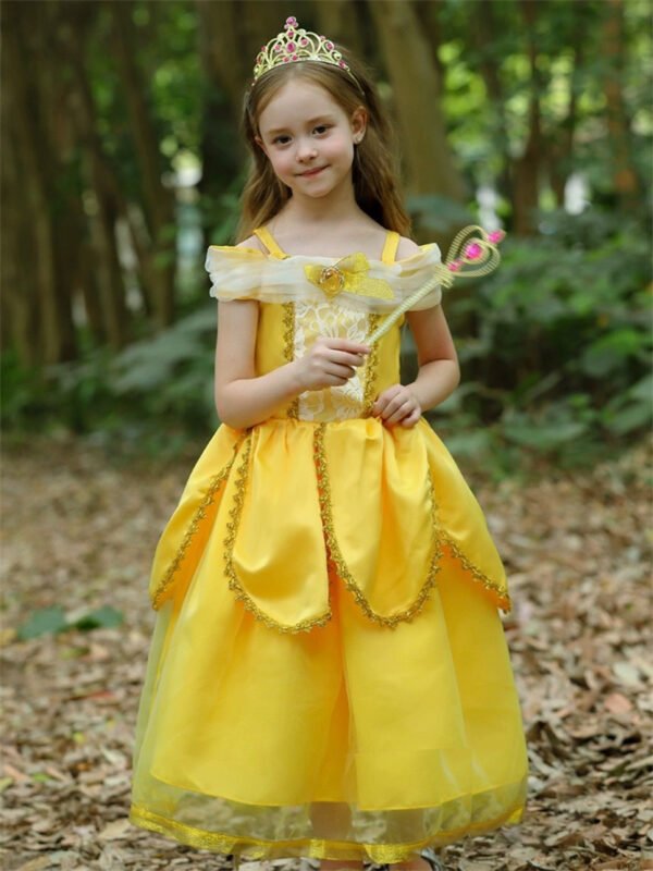 Vestido de Niña Tematica Princesa Vestido Vispera TQP03