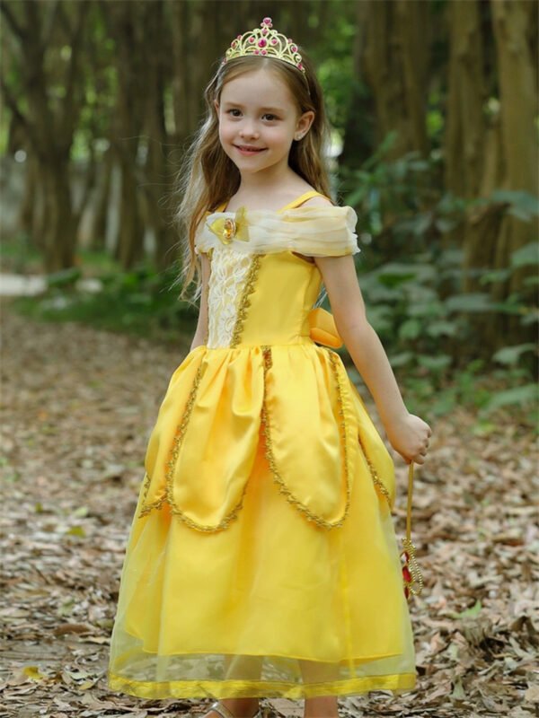 Vestido de Niña Tematica Princesa Vestido Vispera TQP03