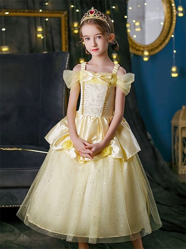 Vestido de Niña Tematica Princesa Vestido Vispera TQP04