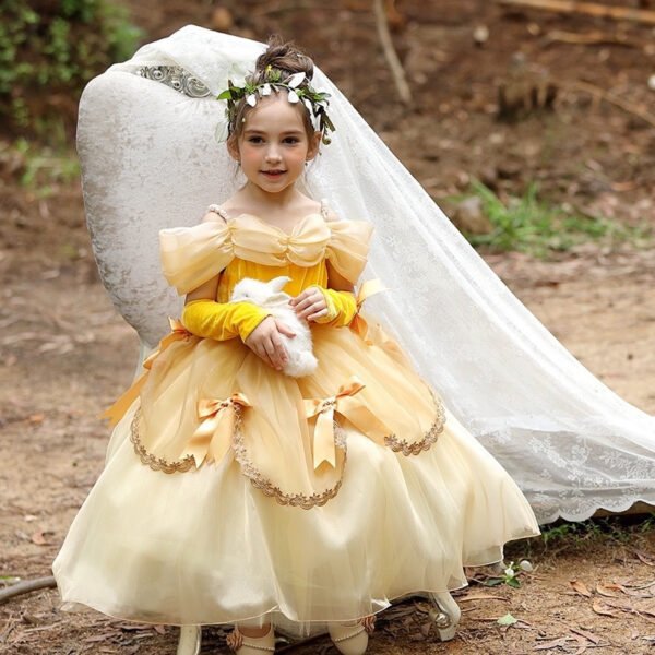 Vestido de Niña Tematica Princesa Vestido Vispera TQP05