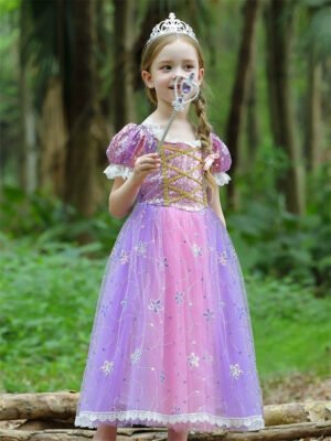 Vestido de Niña Tematica Princesa Vestido Vispera TQP06