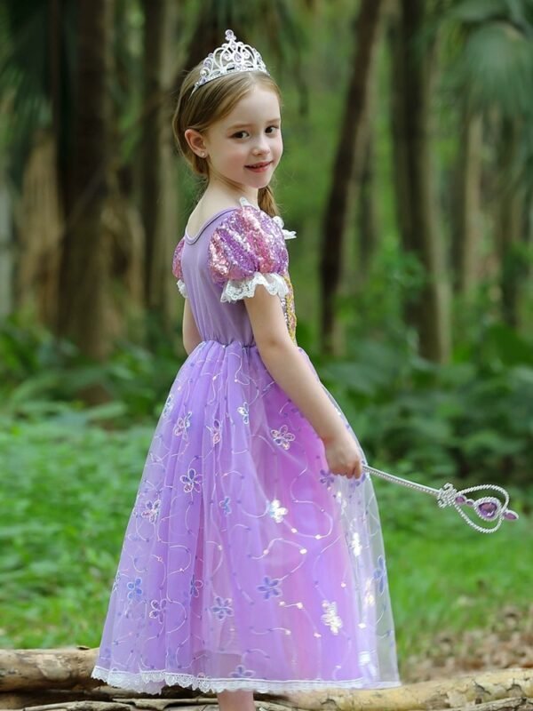 Vestido de Niña Tematica Princesa Vestido Vispera TQP06