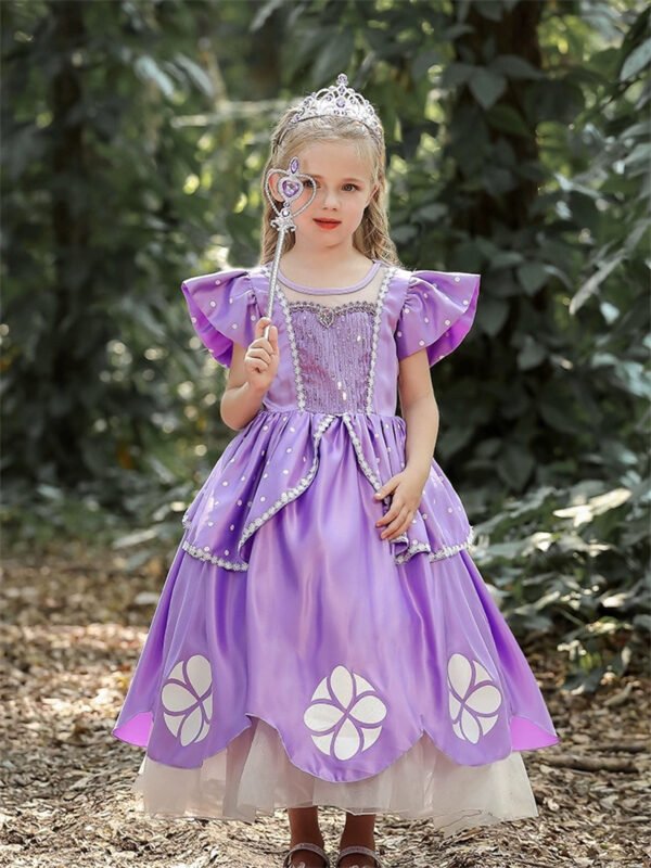 Vestido de Niña Tematica Princesa Vestido Vispera TQP07