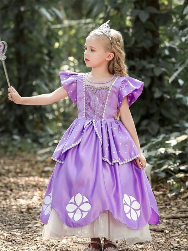 Vestido de Niña Tematica Princesa Vestido Vispera TQP07