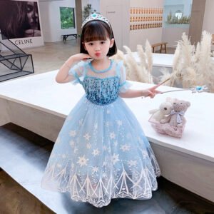 Vestido de Niña Tematica Princesa Vestido VisperaTQP10