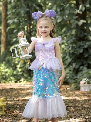 Vestido de Niña Tematica Princesa Vestido Vispera TQP12