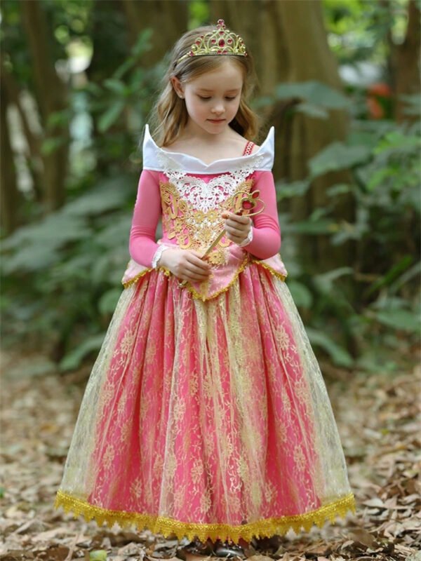 Vestido de Niña Tematica Princesa Vestido Vispera TQP15