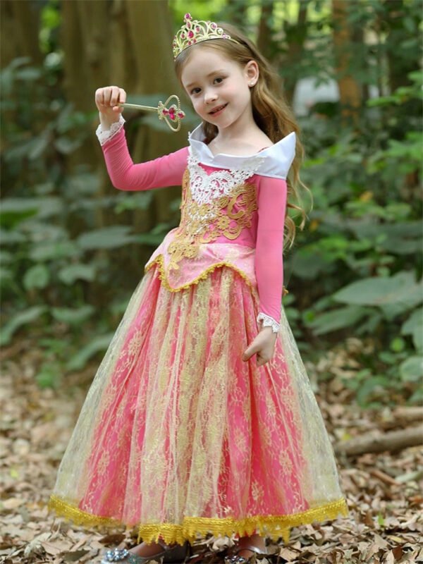 Vestido de Niña Tematica Princesa Vestido Vispera TQP15
