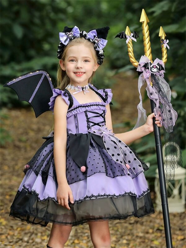 SetVestido de Niña Tematica Princesa Vestido Vispera con Banda y Collar TQP20