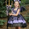 SetVestido de Niña Tematica Princesa Vestido Vispera con Banda y Collar TQP20