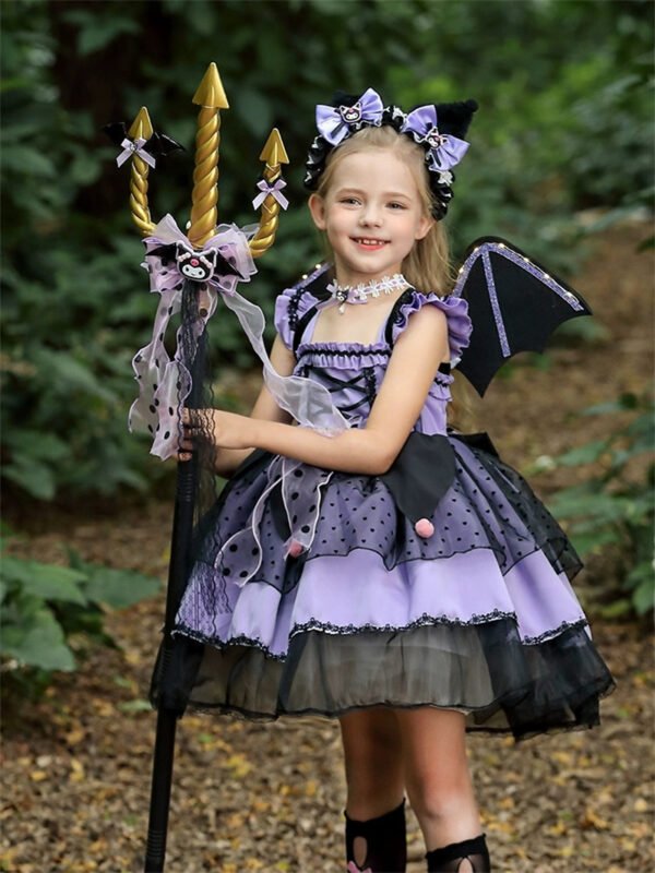 SetVestido de Niña Tematica Princesa Vestido Vispera con Banda y Collar TQP20