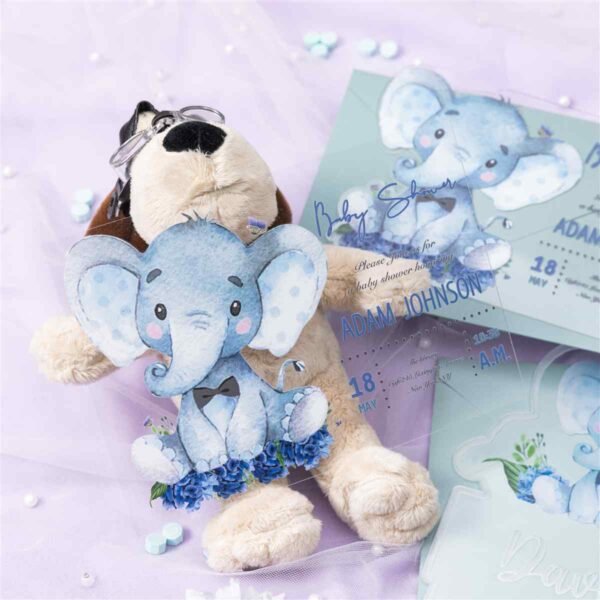 Acrilicos personalizados Diseño Baby Elefante para XV ACR15