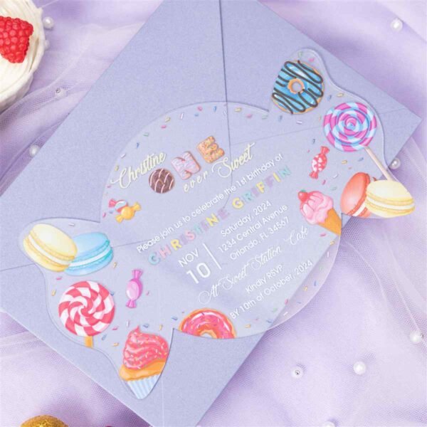 Acrilicos personalizados Diseño Sweet Candy para XV ACR16