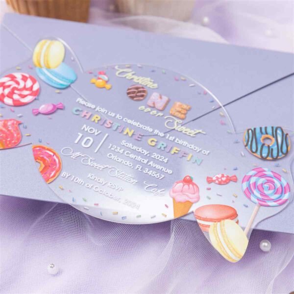 Acrilicos personalizados Diseño Sweet Candy para XV ACR16