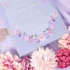 Acrilicos personalizados Diseño Flor Morado para XV ACR17