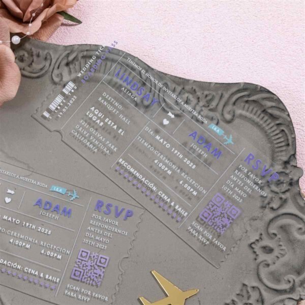 Acrilicos personalizados Diseño Boleto ACR20