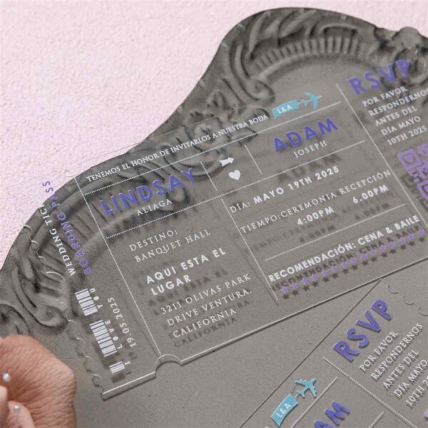 Acrilicos personalizados Diseño Boleto ACR20
