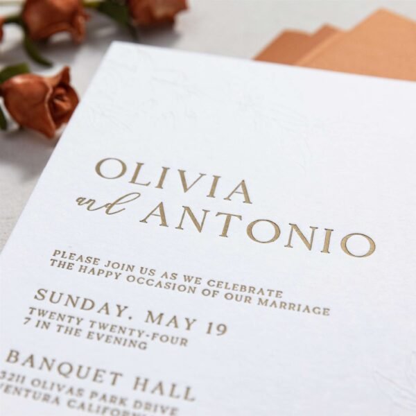Impresion Letterpress personalizado de alta calidad en papel algodon