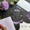 Acrilicos personalizados Diseño Flor Morado para XV ACR17