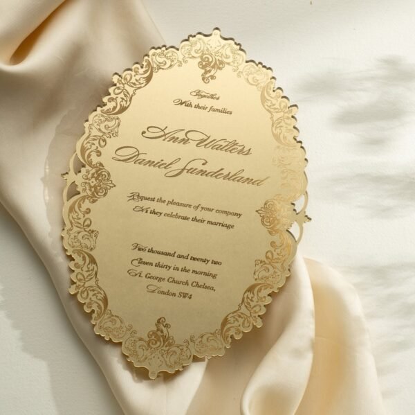 Invitaciones acrilicas grabadas espejos 2mm