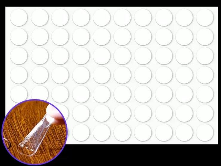 Cinta adhesiva de doble cara para sellos 100pcs