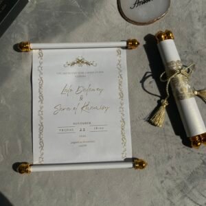 Tarjetas de pergamino 21x16cm con papel 120g