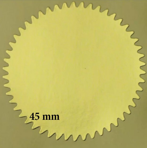 100 pcs sello adhesivo 45mm
